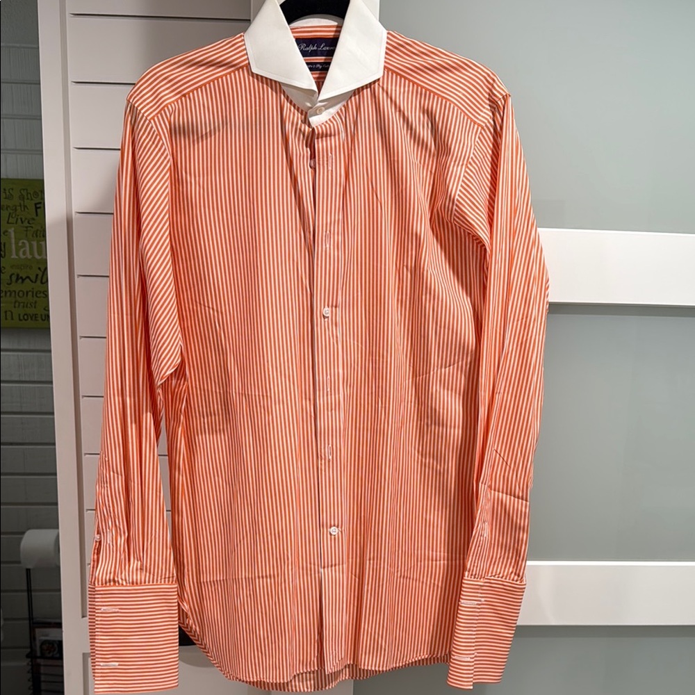 Ralph Lauren Purple label Orange Striped Men's Shirt